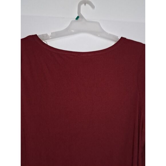 A Rouge Collection Women's Top Plus Size Asymmetrical Tunic Career Evening 3X - Picture 6 of 8